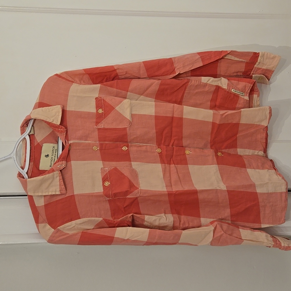 Maison Scotch, size 1, pink plaid